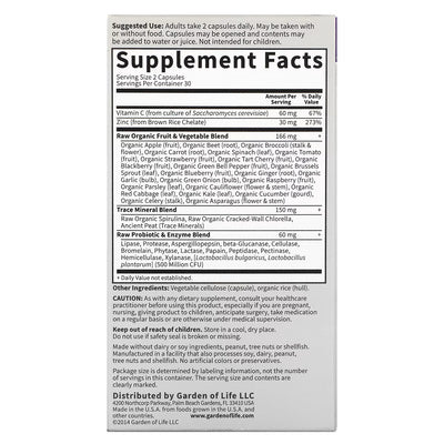 Garden of Life Vitamin Code Raw Zinc (60 Capsules)