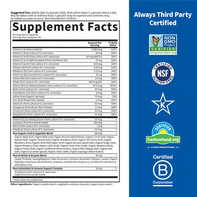 Garden of Life Vitamin Code Men's Multivitamin (60 VCaps)