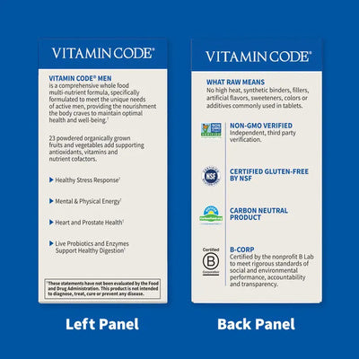 Garden of Life Vitamin Code Men's Multivitamin (60 VCaps)
