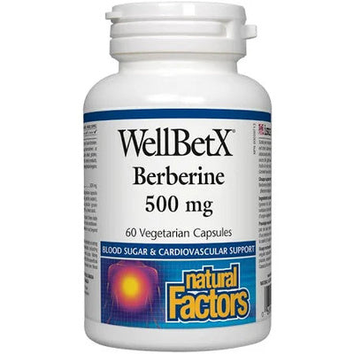 Natural Factors WellBetX Berberine 500 mg (60 VCaps)