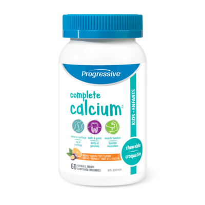 Progressive Complete Calcium Kids - Orange Passion Fruit (120 Chewable Tablets)