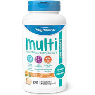 Progressive Multi 100% Complete Kids - Natural Orange (120 Chewable Tablets)