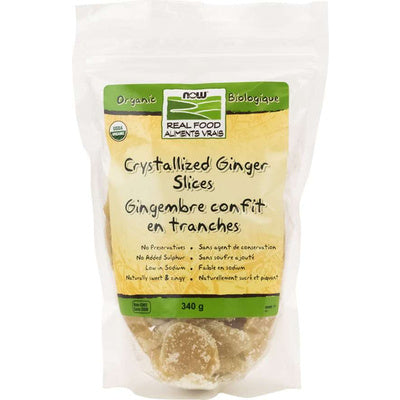 NOW Organic Crystallized Ginger Slices (340 g)