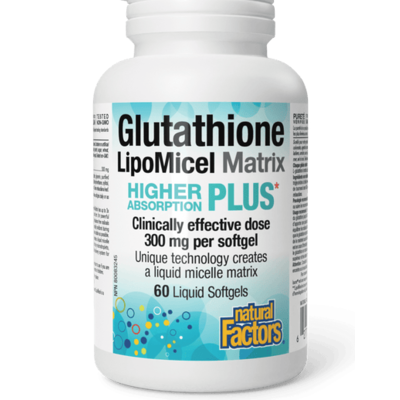 Natural Factors Glutathione LipoMicel Matrix (60 Softgels)