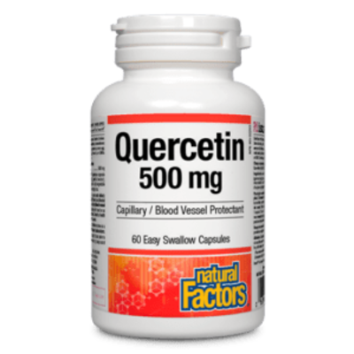 Natural Factors Quercetin 500 mg with Zinc & Copper (60 VCaps)