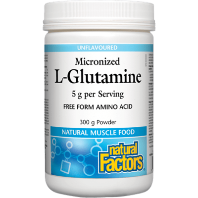 Natural Factors Micronized L-Glutamine Powder - Unflavoured (300 g)