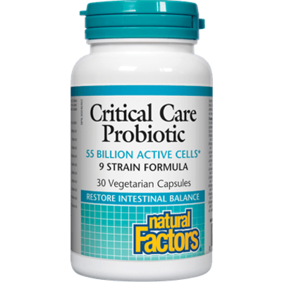 Natural Factors Critical Care Probiotic 55 Billion Active Cells (30 VCaps)