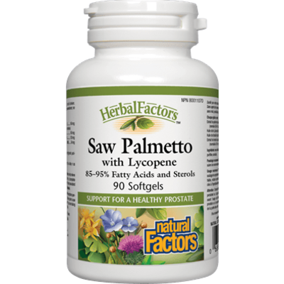 Natural Factors Saw Palmetto with Lycopene (90 Softgels)