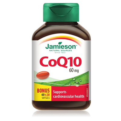 Jamieson CoQ10 60 mg BONUS SIZE (80 Softgels)