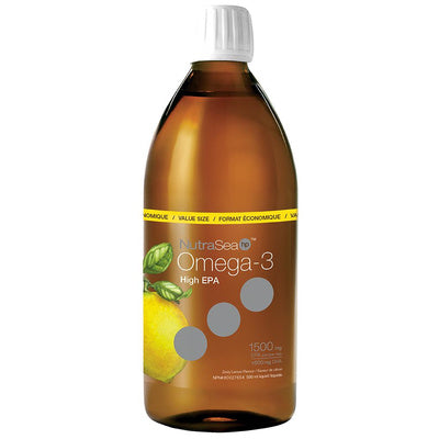 NutraSea HP Omega-3 High EPA 1500 mg - Zesty Lemon (500 mL)