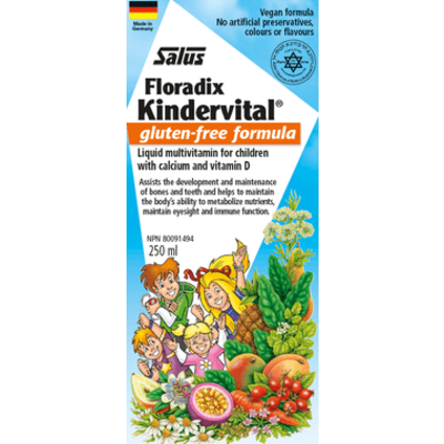 Salus Kindervital Gluten-Free Children's Multivitamin Liquid Formula (250 mL)
