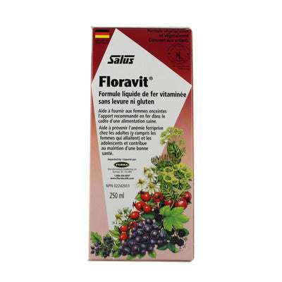 Salus Floravit Yeast and Gluten-Free Iron Liquid Formula (250 mL)