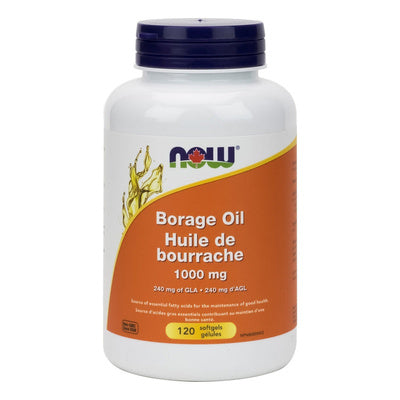 NOW Borage Oil 1000 mg (120 Softgels)