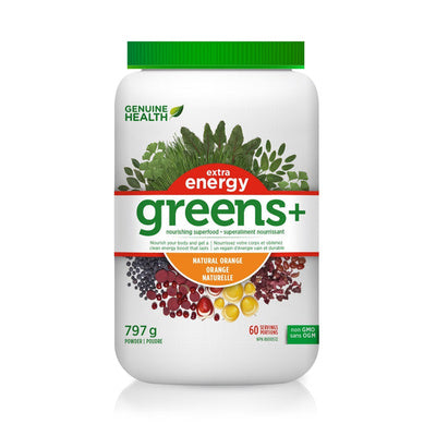 Genuine Health Greens+ Extra Energy - Natural Orange (797 g)