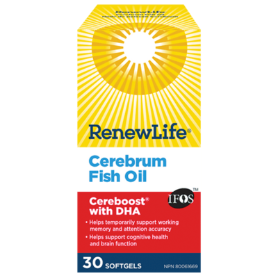 Renew Life Cerebrum Fish Oil (30 Softgels)