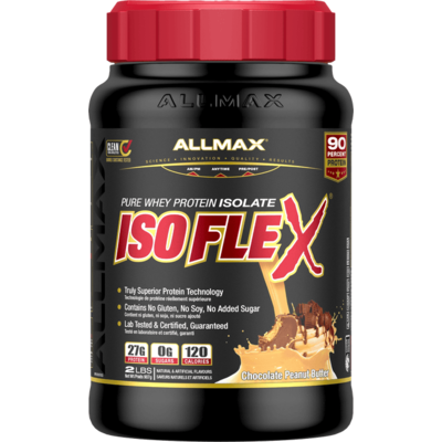 ALLMAX IsoFlex Pure Whey Protein Isolate - Chocolate Peanut Butter (2 lbs)