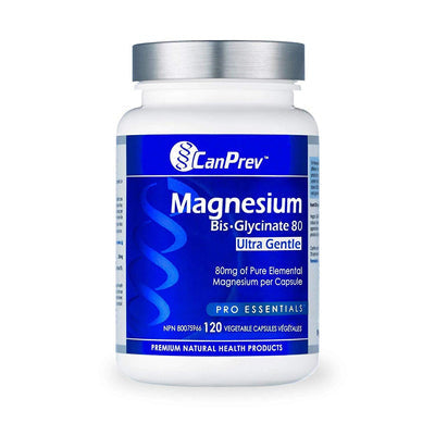 CanPrev Magnesium Bis-Glycinate 80 - Ultra Gentle 80 mg (120 VCaps)