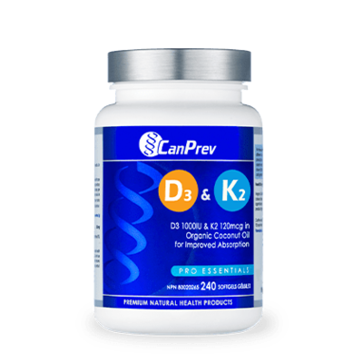CanPrev D3 & K2 (240 Softgels)