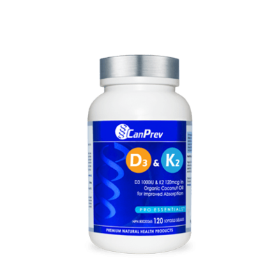 CanPrev D3 & K2 (120 Softgels)