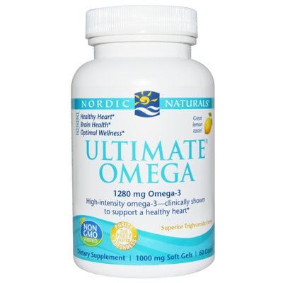 Nordic Naturals Ultimate Omega 1000 mg - Lemon (60 Softgels)