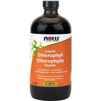 NOW Chlorophyll Liquid + Peppermint (473 mL)