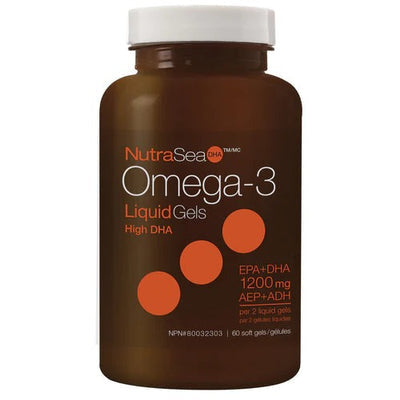NutraSea Omega-3 High DHA 1200 mg - Fresh Mint (60 Softgels)