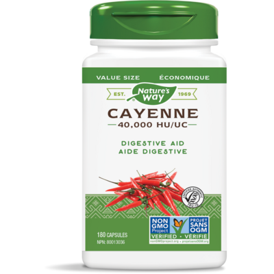 Nature's Way Cayenne 450 mg (180 Capsules)