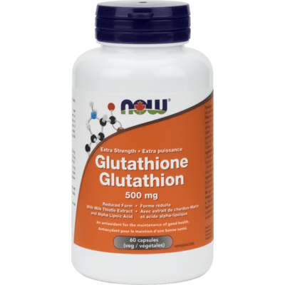 NOW Glutathione Extra Strength 500 mg (60 VCaps)
