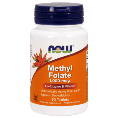 NOW Methyl Folate 1000 mcg (90 Tablets)