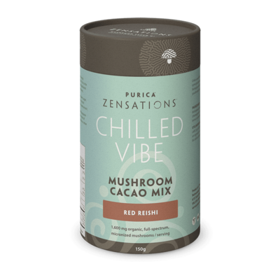 Purica Zensations Chilled Vibe - Red Reishi Mushroom Cacao Drink Mix (150 g)