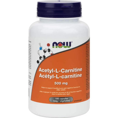 NOW Acetyl-L-Carnitine 500 mg (100 VCaps)