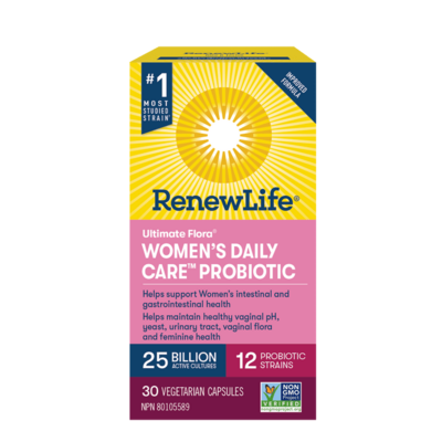 Renew Life Ultimate Flora Women's Daily Care Probiotic 25 Billion - Shelf Stable (30 VCaps)