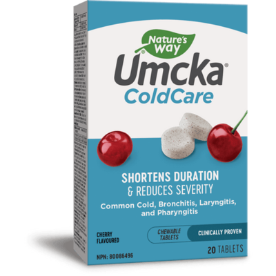 Nature's Way Umcka ColdCare - Cherry (20 Chewable Tablets)