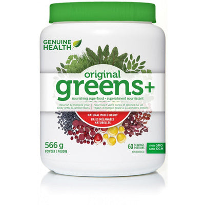Genuine Health Original Greens+ - Natural Mixed Berry (566 g)