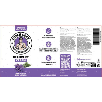 Coach Soak RECOVERY CREAM LAVENDER