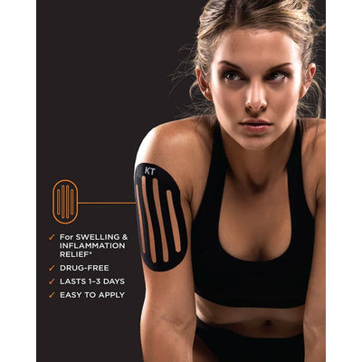 KT RECOVERY PATCH COTTON BLACK