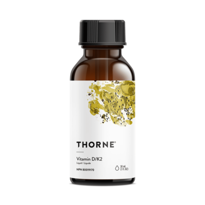 Thorne Research Vitamin D / K2 Liquid (30 mL)