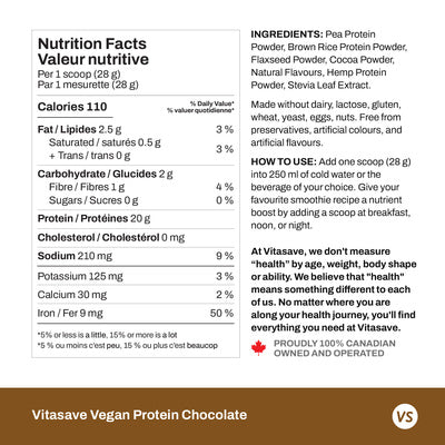 Vitasave Vegan Protein - Chocolate (750 g)