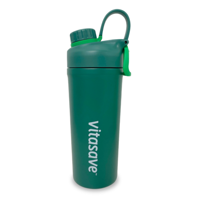 Vitasave Stainless Steel Sport Shaker Bottle - Emerald Green (850 mL)