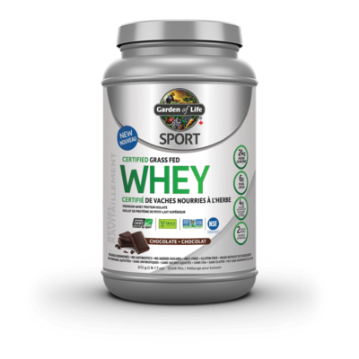 Garden of Life Sport Certified Grass Fed Whey - Chocolate (672 g)