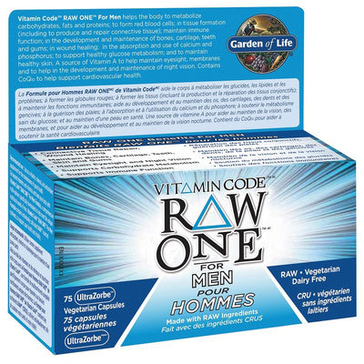 Garden of Life Vitamin Code Raw One for Men (75 VCaps)