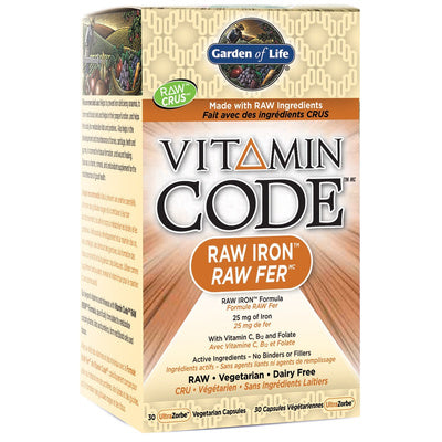 Garden of Life Vitamin Code Raw Iron (30 VCaps)