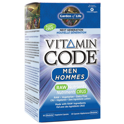 Garden of Life Vitamin Code Men's Multivitamin (60 VCaps)