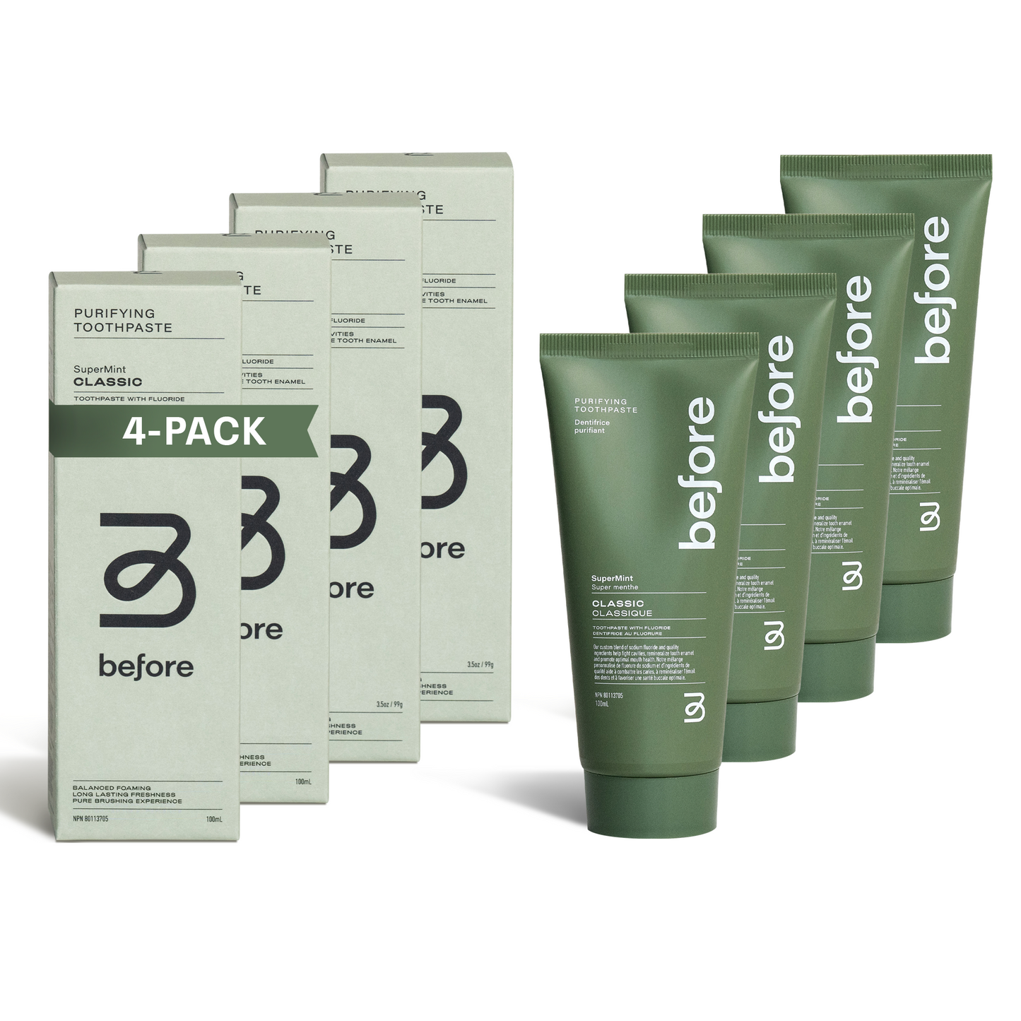 Classic Toothpaste 4 x 100mL Pack