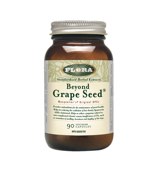 90 vegetarian grape seed extract capsules for cholesterol and collagen support