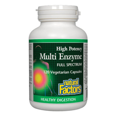 Natural Factors High Potency Multi Enzyme Full Spectrum (120 VCaps)