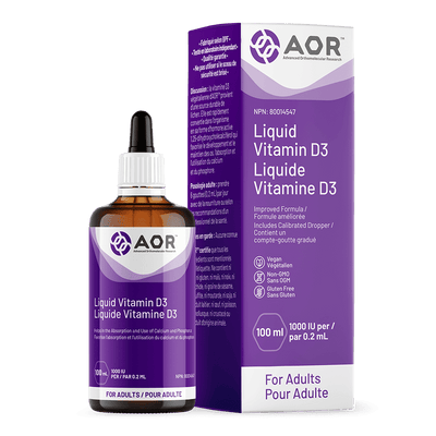 AOR Liquid VItamin D3 For Adults 1000 IU (100 mL)