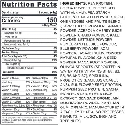 Vega All in One Nutritional Shake - Chocolate (461 g)