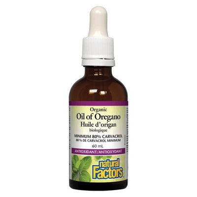 Natural Factors Certified Organic Oil of Oregano (60 mL)