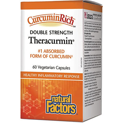 Natural Factors CurcuminRich Theracurmin Double Strength (60 VCaps)